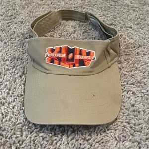 NFL Super Bowl xliv visor tan